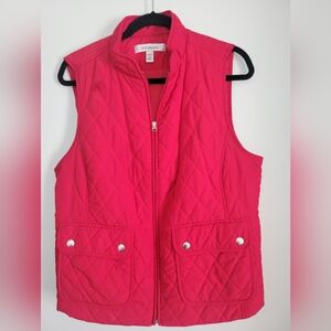 Croft & Barrow Red Quilted Vest